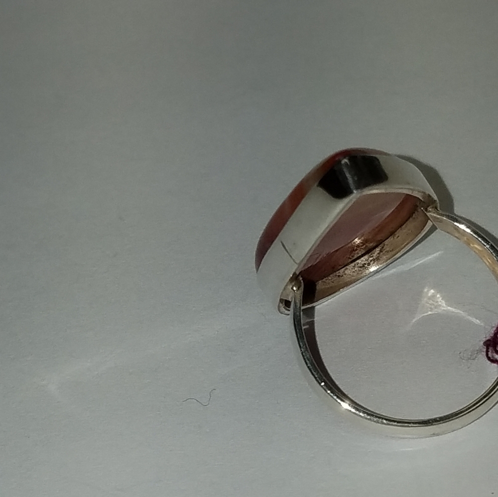 Lake Superior  Agate Sterling Silver Ring - Picture 5 of 5